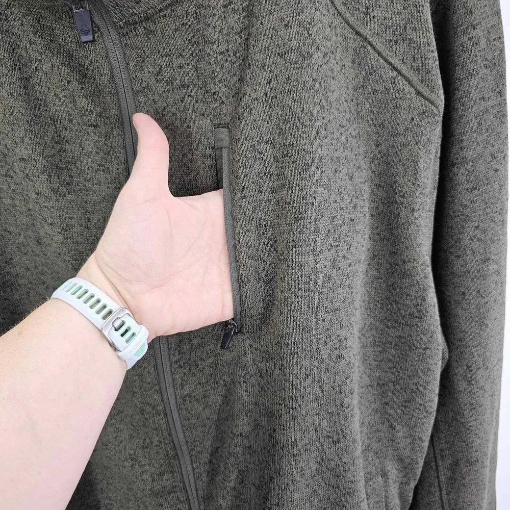 Ocean + Coast Full Zip Olive Jacket Men's Size XXL